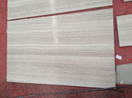 Witte grijze houten korrel natuurlijke marmeren tegel en plak