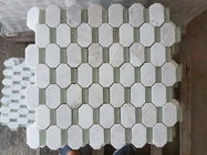 De kunstmatige Hexagon Witte Marmeren Tegels van Carrara, Hexagon Tegel van Hotel de Witte Carrara