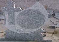 Grijze Graniet Herdenkingsgrafstenen boven 90 Graad Opgepoetste Oppervlakte