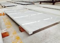 Witte/Beige Marmeren Countertops van de Badkamersijdelheid poetsten Stevige Oppervlakte op