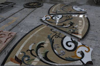 De beige Medaillons van de Lounge Marmeren Vloer voor Openlucht/Binnen Decoratief