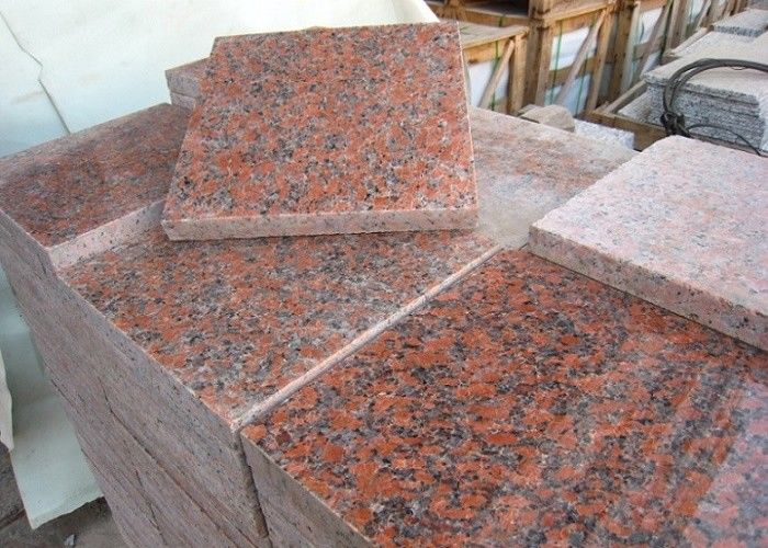 De opgepoetste G562-de esdoorn Rode purpere Rosa van het Esdoornblad Roze donkerrode Granietsteen betegelt plakken
